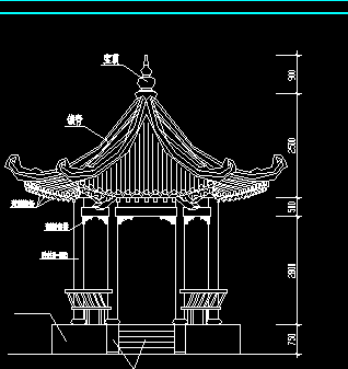 古建六角亭建筑設計圖紙免費下載 - 園林古建 - 土木工程網(wǎng)